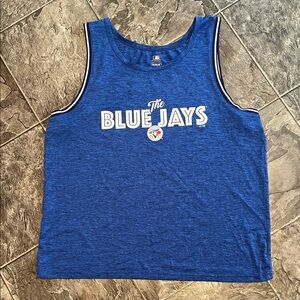 MLB GENUINE BLUE JAYS Men’s Sleeveless Tank Sports Fan Athleisure Summer